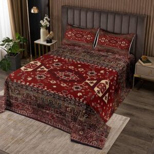 Boho medallion quilt styled in relaxed neutral bedroom