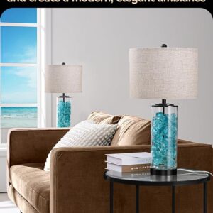 Cylinder Shaped Bedside Table Lamp