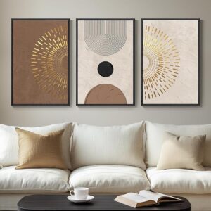 Framed Neutral Boho Wall Art Set