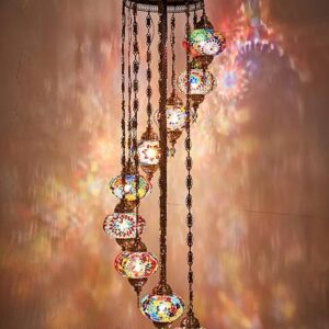 handmade bohemian ceramic table lamp neutral decor