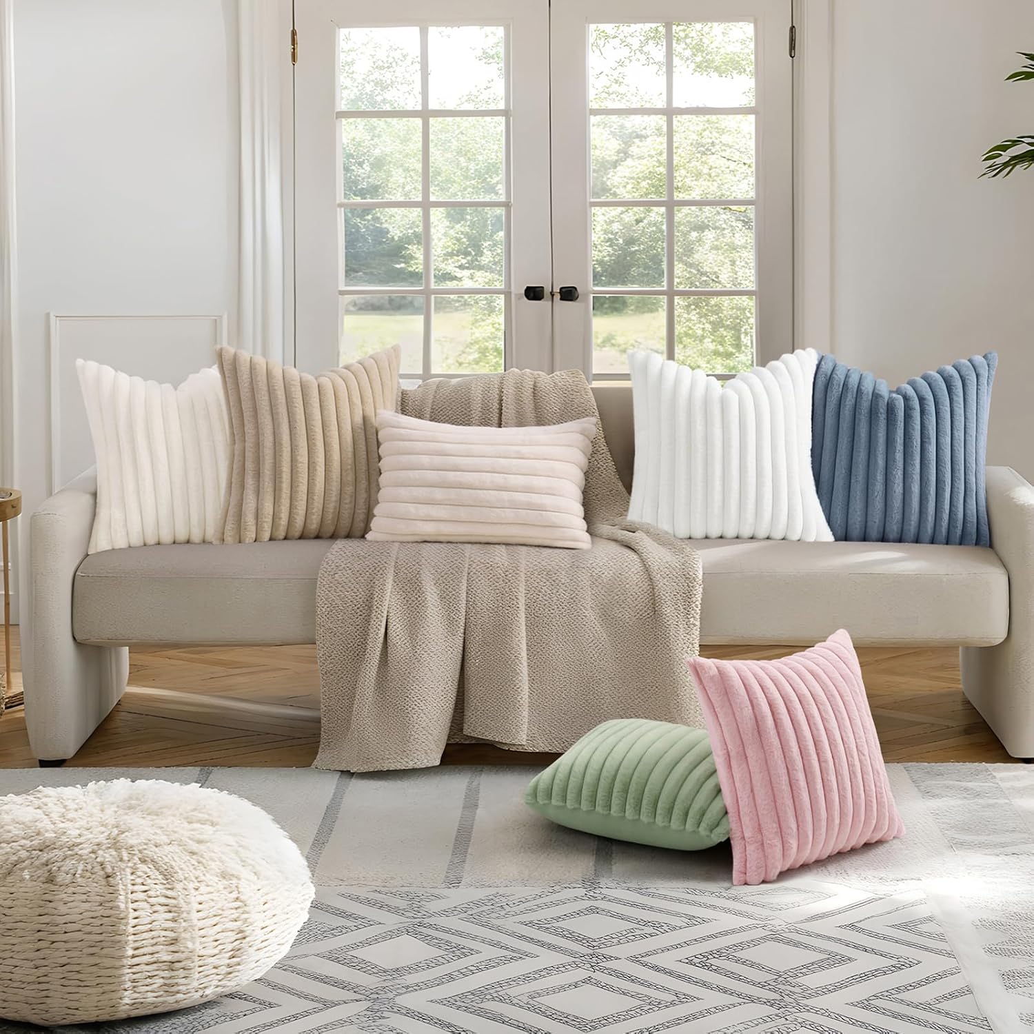 Handmade Knotted Decorative Throw Pillow-5 Handmade Knotted Decorative Throw Pillow - Image 4