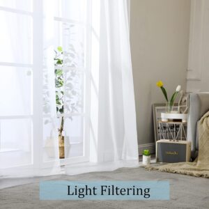 Lightweight Neutral Linen-Style Curtains – Soft Airy Panels
