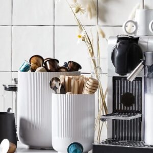 Neutral Utensil Holder – Minimalist Kitchen Organizer