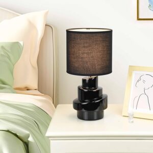 Sculptural Ceramic Bedside Table Lamp