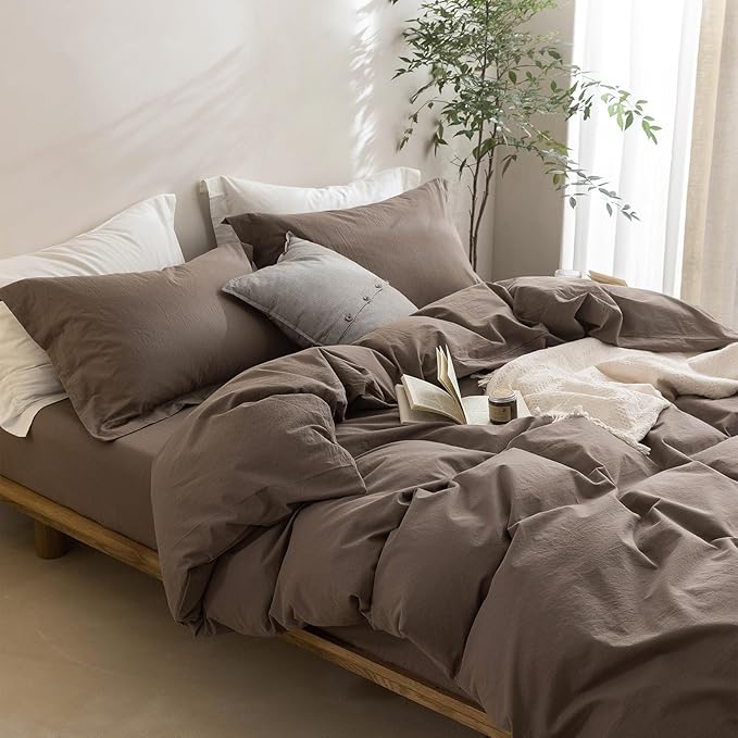 Soft Solid Neutral Comforter Set – Simple Minimalist Bedding-2 Soft Solid Neutral Comforter Set – Simple Minimalist Bedding - Image 3
