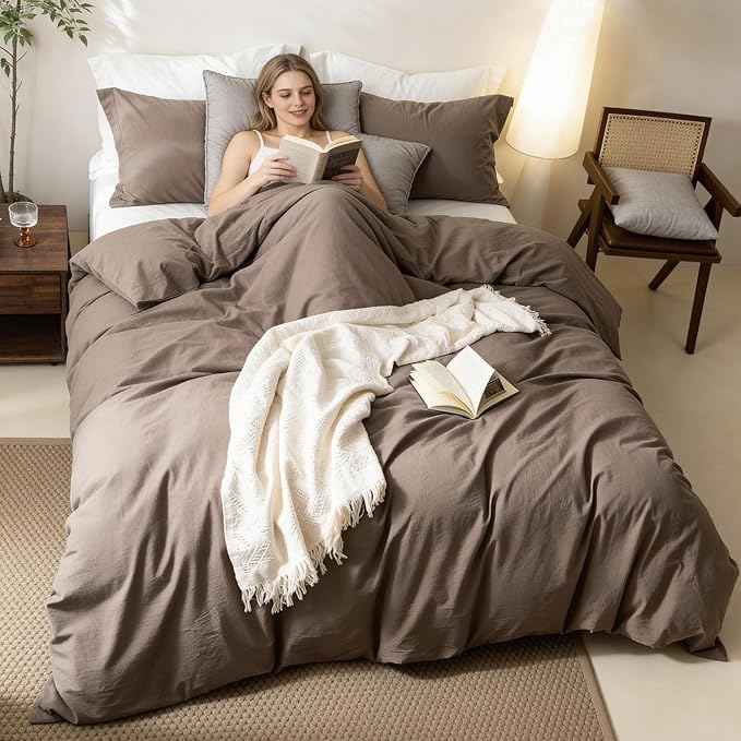 Soft Solid Neutral Comforter Set – Simple Minimalist Bedding-3 Soft Solid Neutral Comforter Set – Simple Minimalist Bedding - Image 4