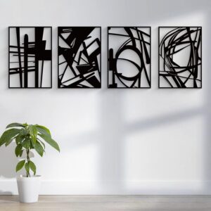 neutral textured abstract wall sculptures set minimalist modern decor