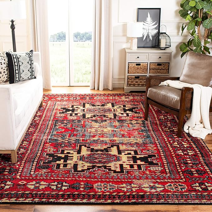 Traditional Oriental Area Rug – Safavieh Classic-1 traditional safavieh oriental area rug styled in neutral living room