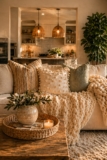 Cozy Neutral Living Room Decor Ideas for a Warm Bohemian Minimalist Home